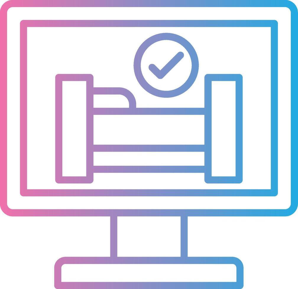 Online Reservation Business App Graphic vector