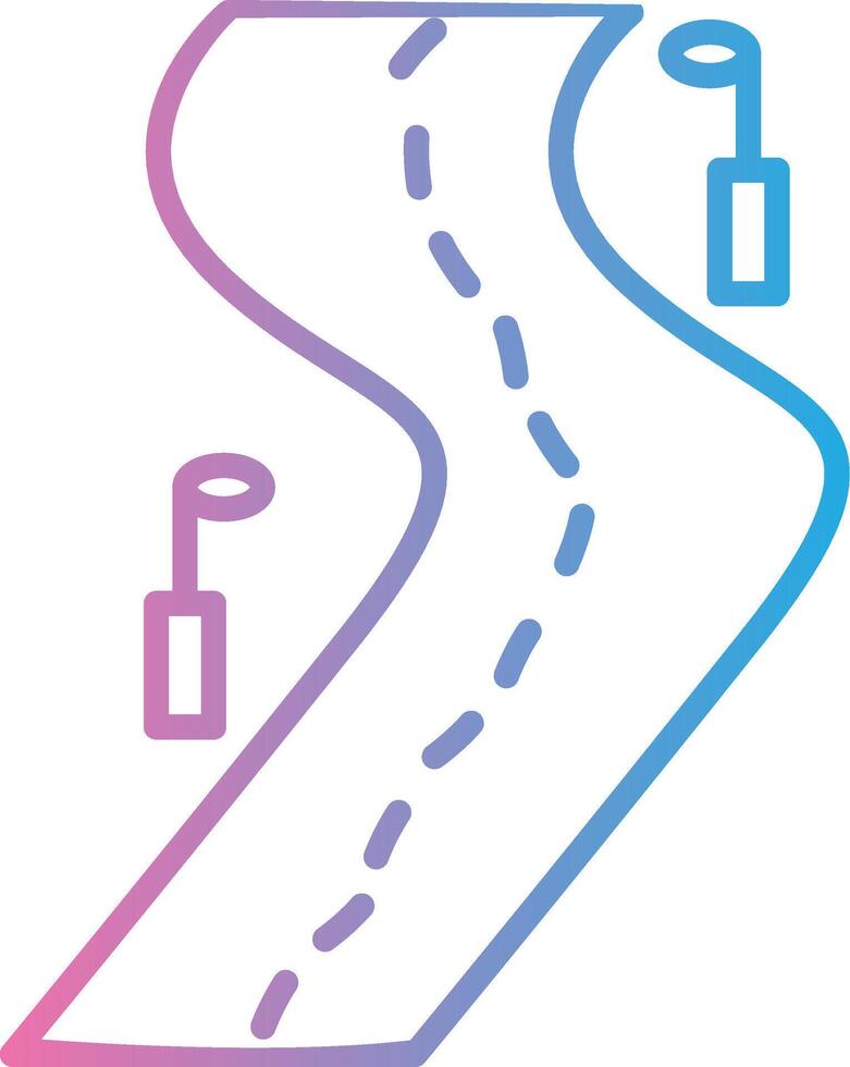 Road Interactive Symbol vector
