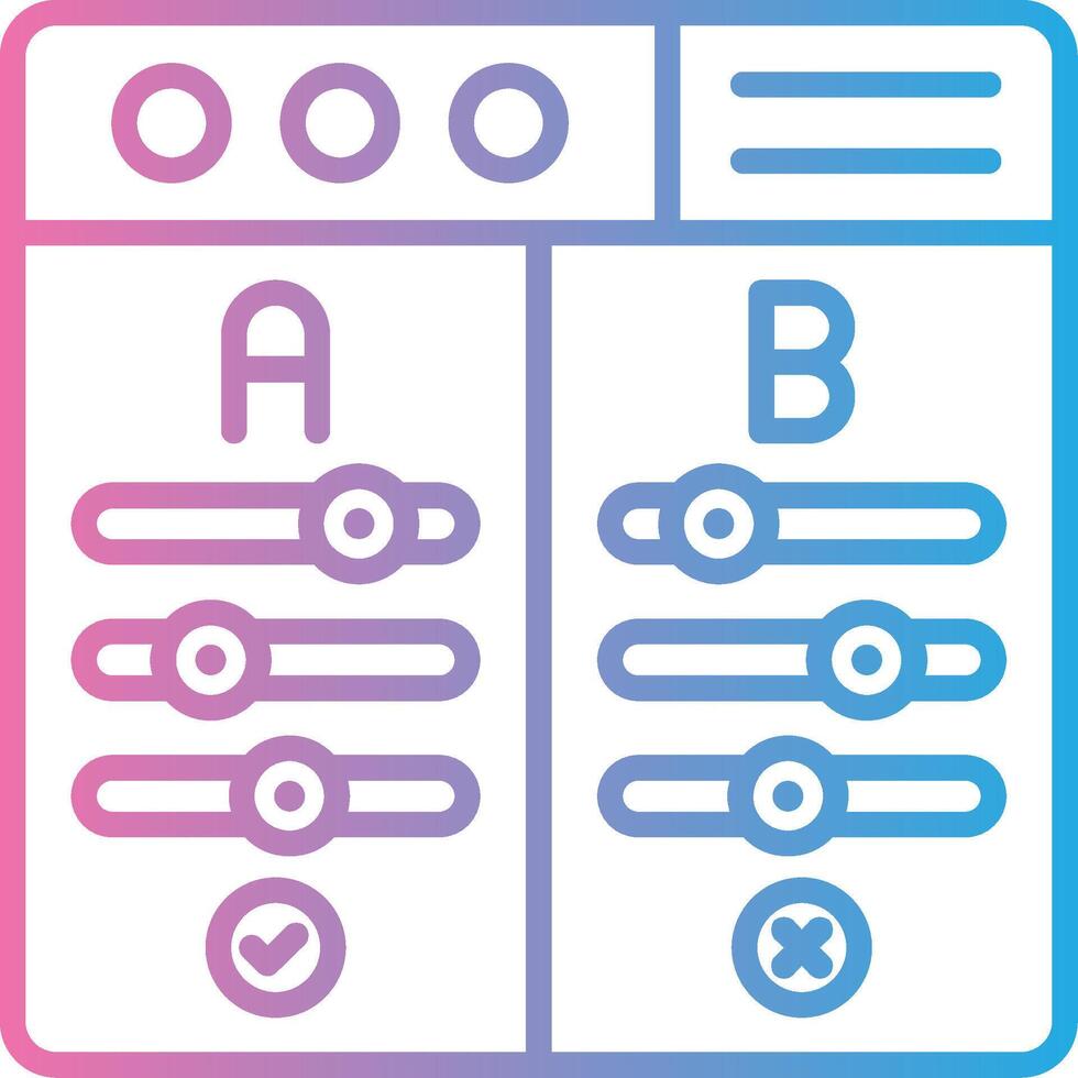 Ab Testing Color Block Badge vector