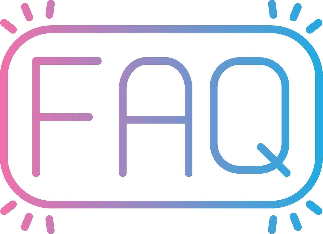 Faq Abstract UI Visual vector