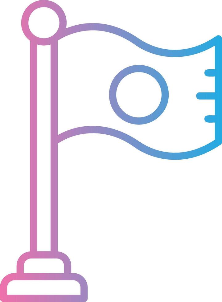Flag Sharp Line Mark vector
