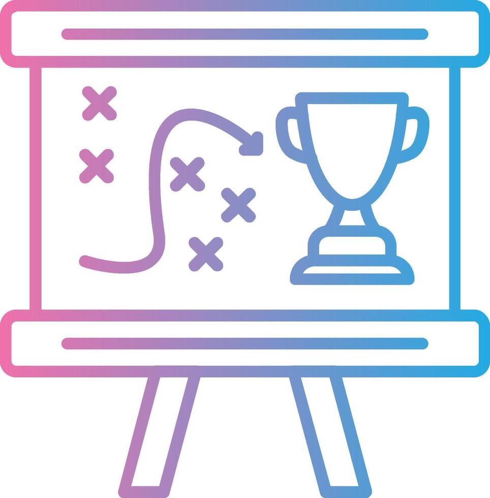 Game Plan Interface Line Graphic vector