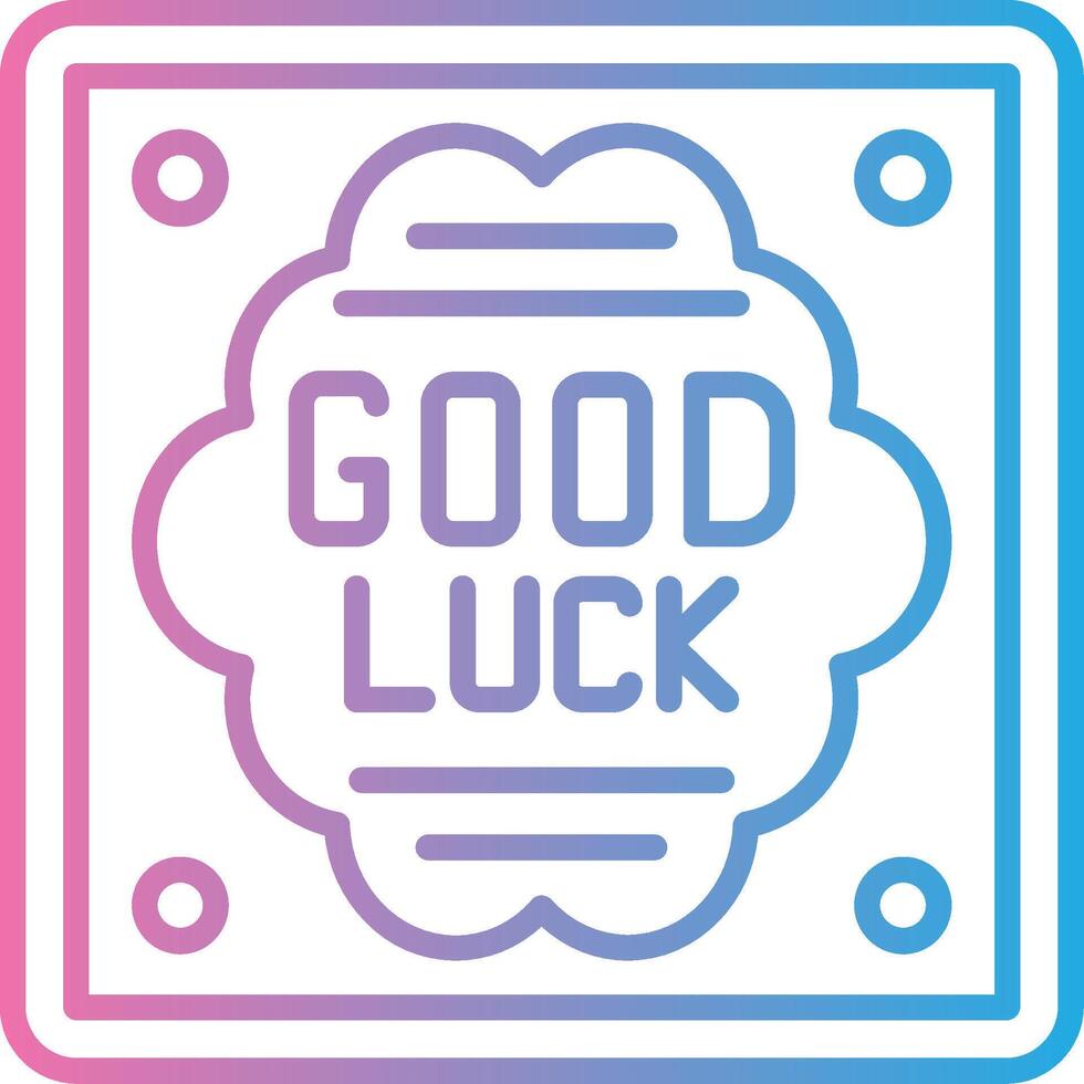 Good Luck Modern Color Symbol vector