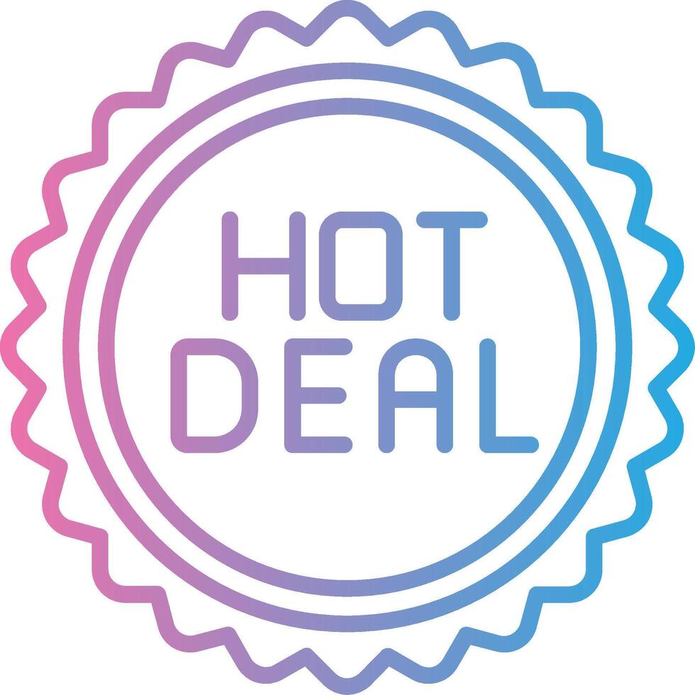Hot Deal App Focused Design vector