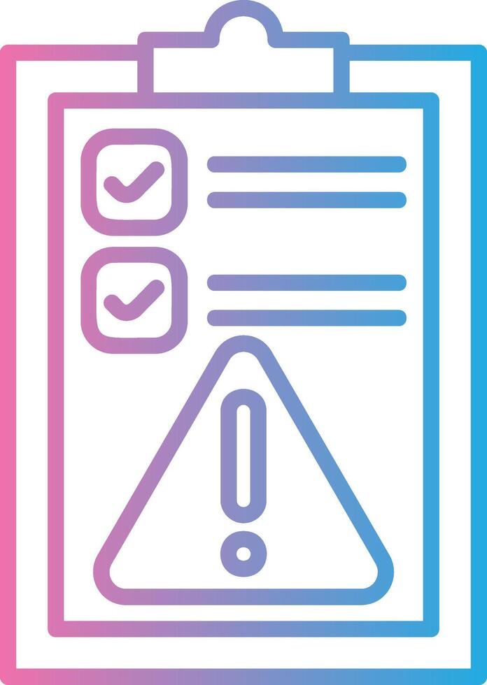 Planning Iconic Line Form vector