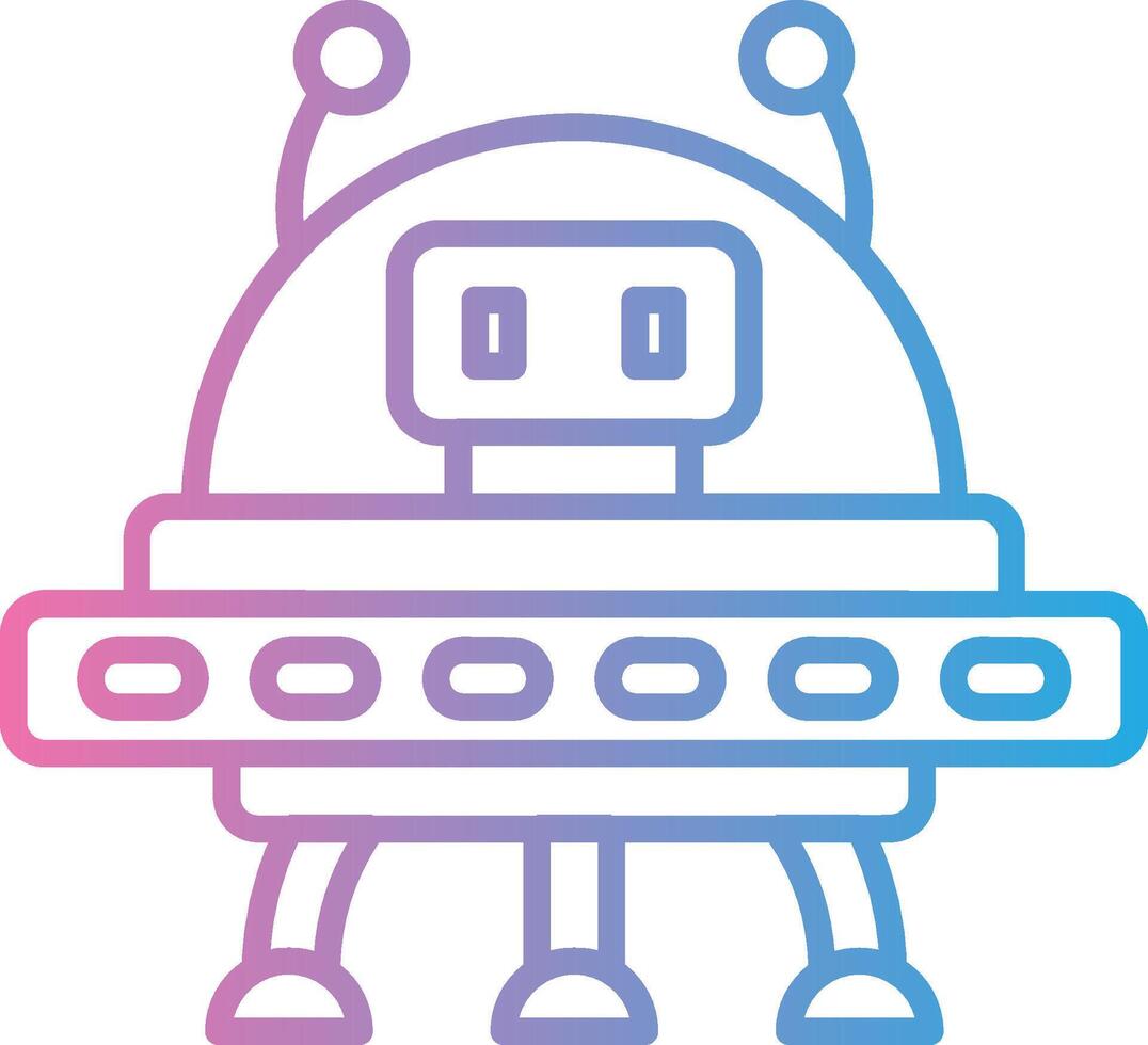 Spaceship Solid Fill Symbol vector