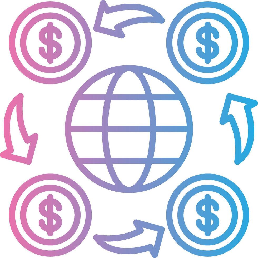 World Financial Sharp Edge Visual vector
