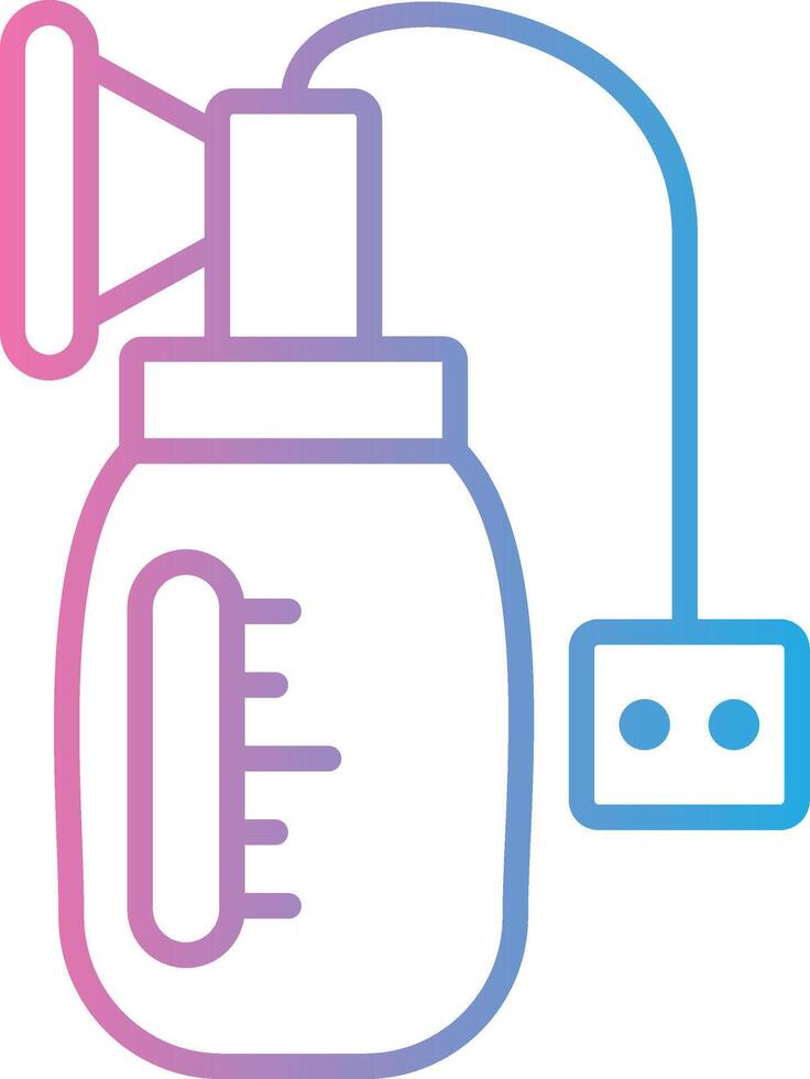 Breast Pump Pixel Style Badge vector