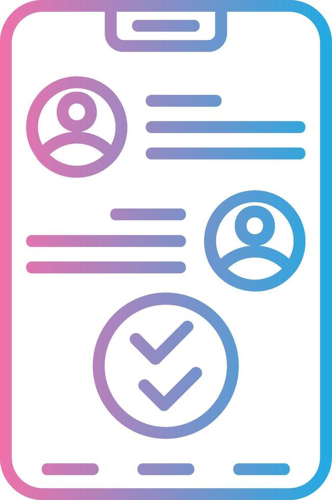 Double Check Shadowed Flat Design vector