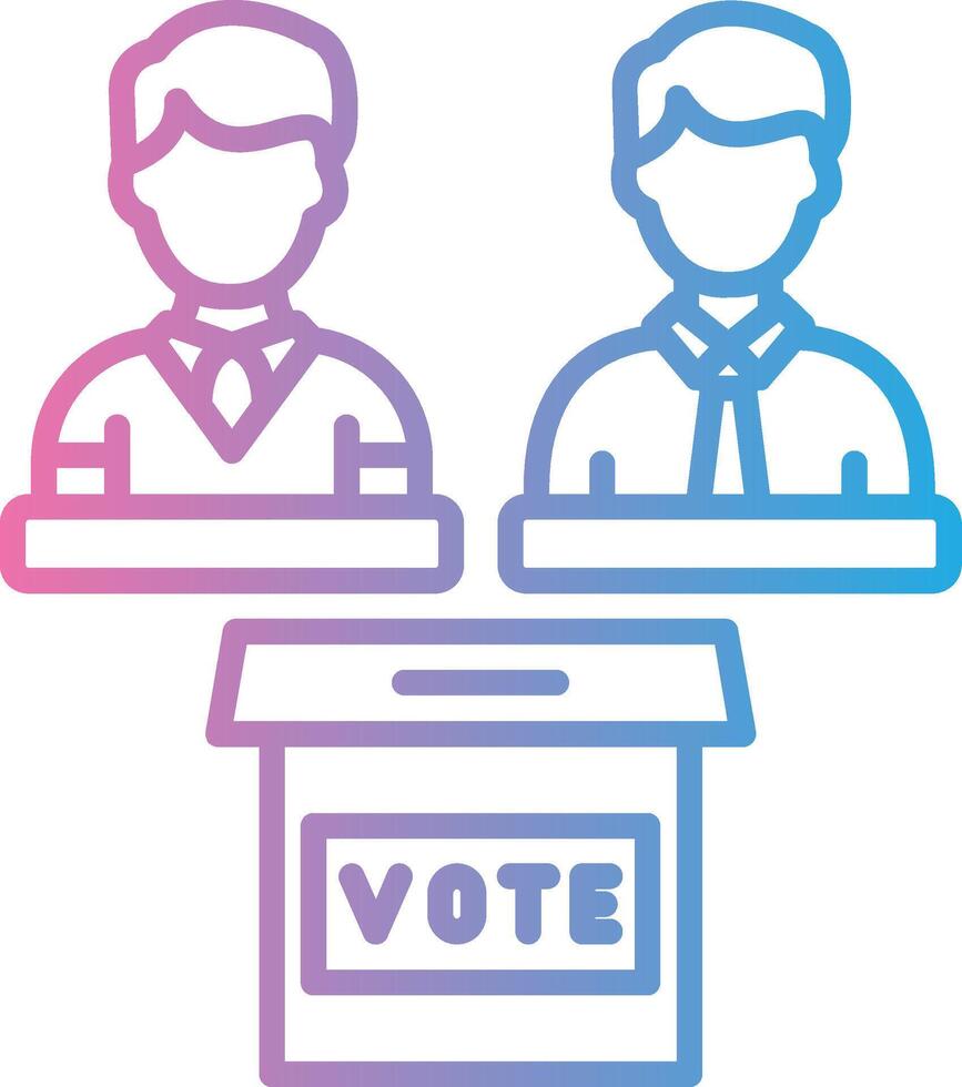 Elections Futuristic App Badge vector