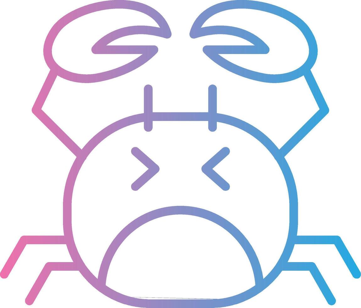 Hermit Crab Dark Mode Symbol vector