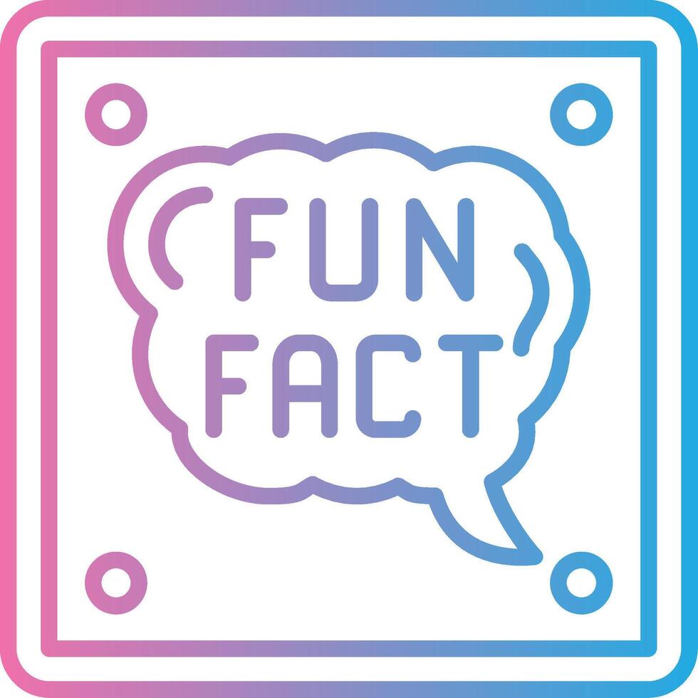 Fun Fact Shadowed Flat Design vector