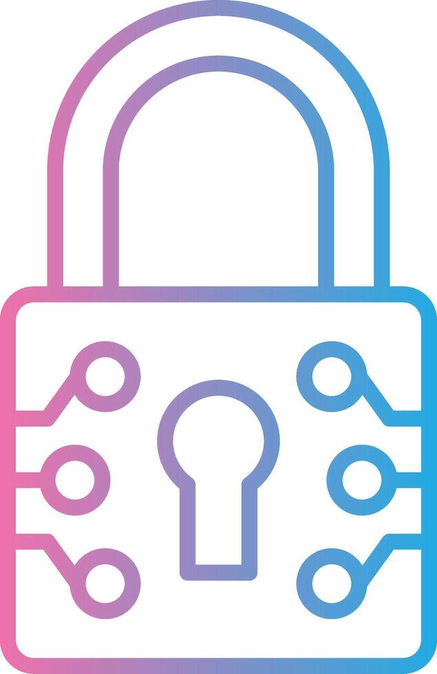 Lock Minimal Art Object vector