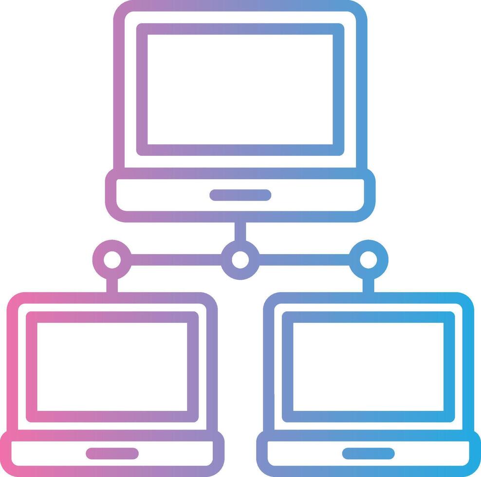Local Network Simplified Design Piece vector