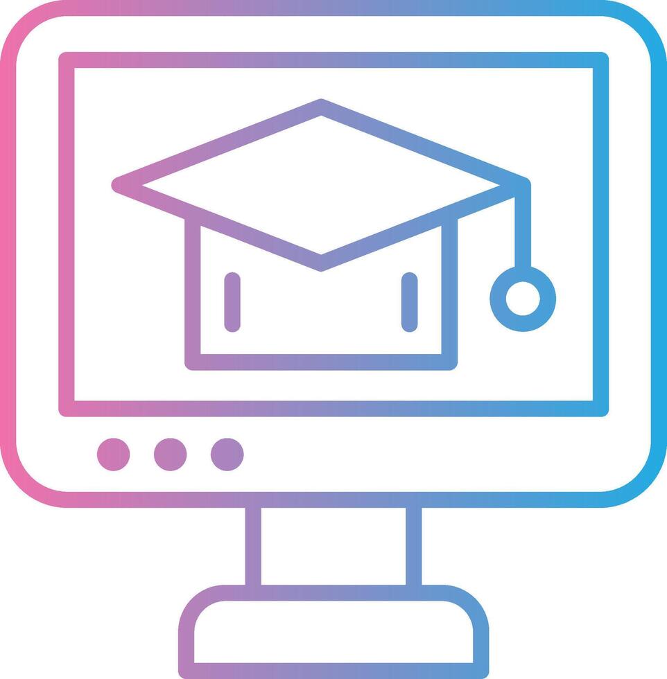 Online Course Gradient Style Element vector