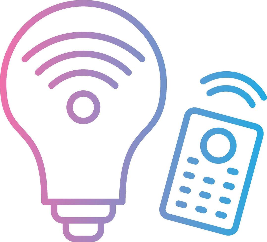 Smart Light Interface Line Graphic vector