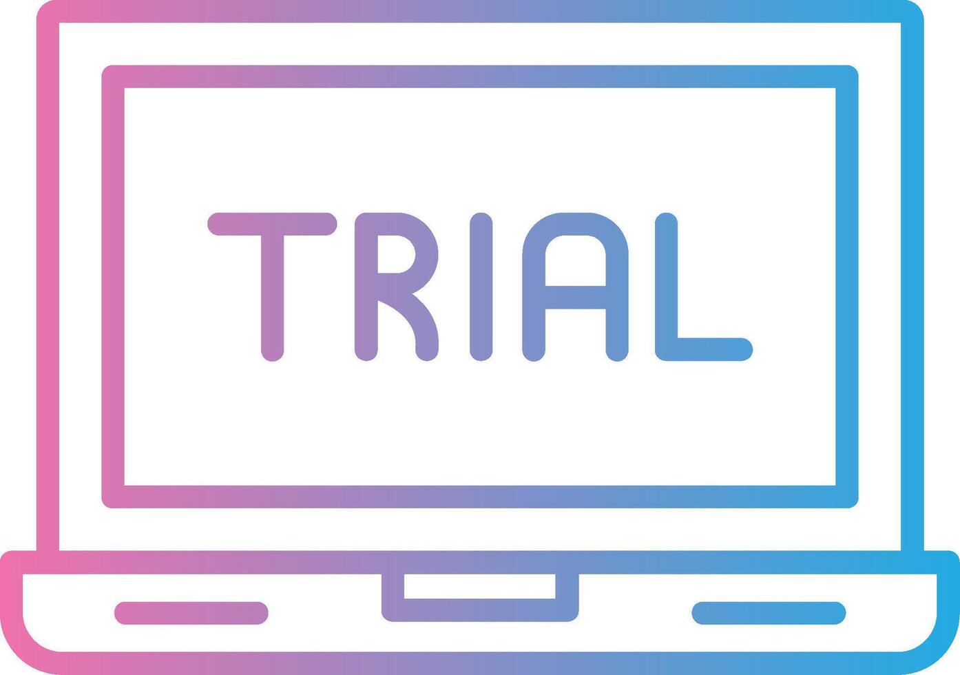 Trial User Interface Mark vector