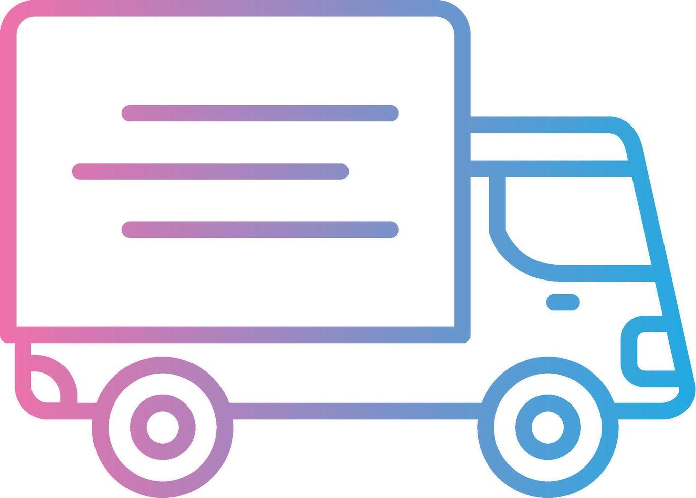 Truck 3D Interface Shape vector