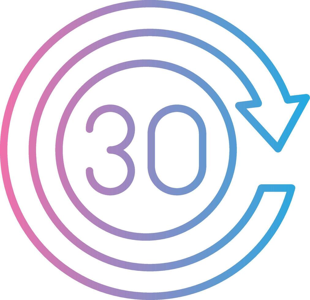 30 Days Minimal Graphic Visual vector