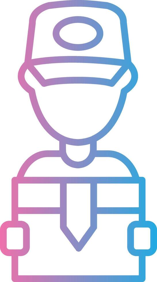 Delivery Man Tech Styled Form vector