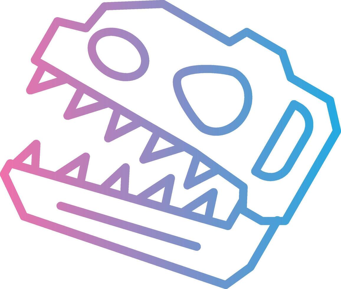 Dinosaur skull Creative Grid Symbol vector