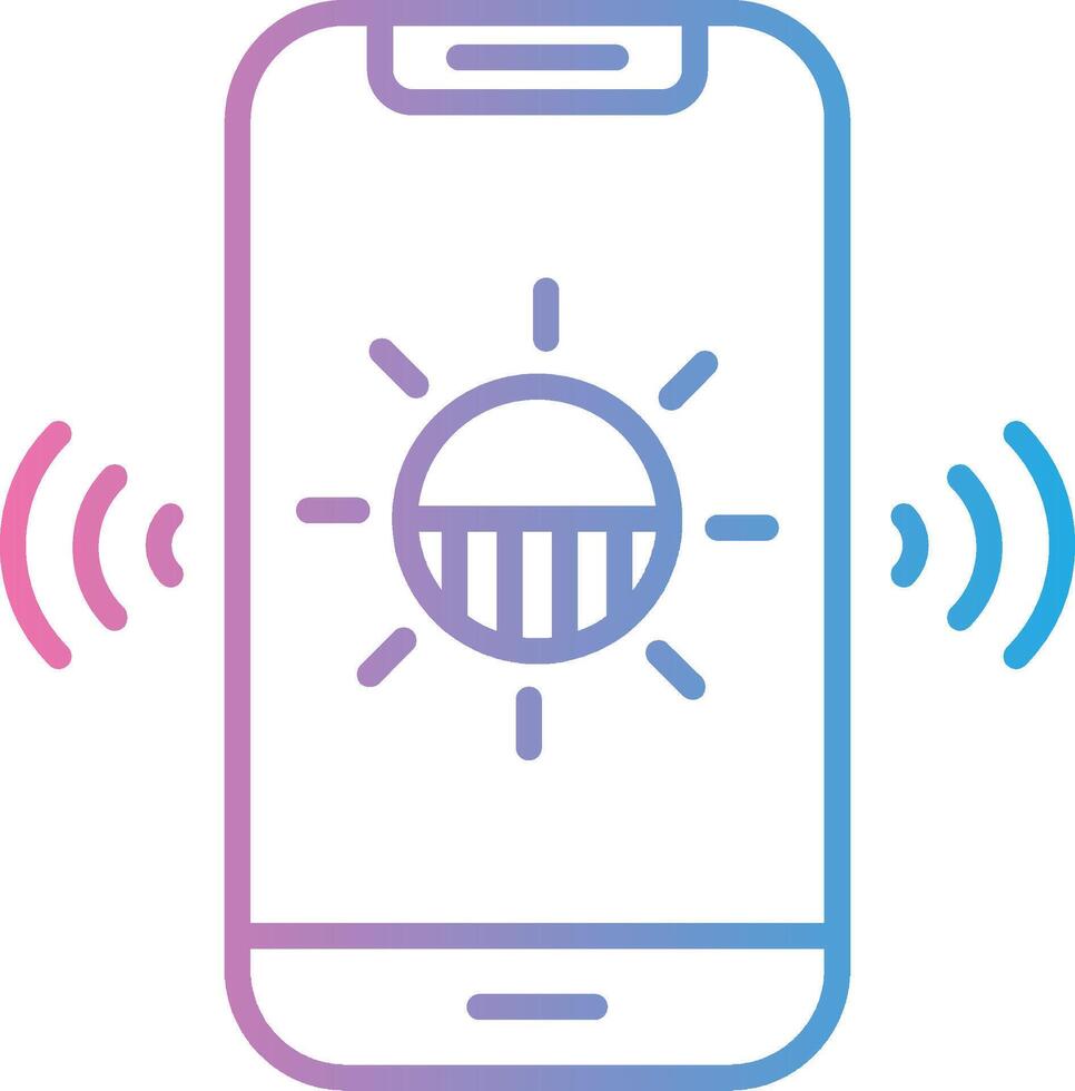 Light Sensor Sleek Visual Mark vector