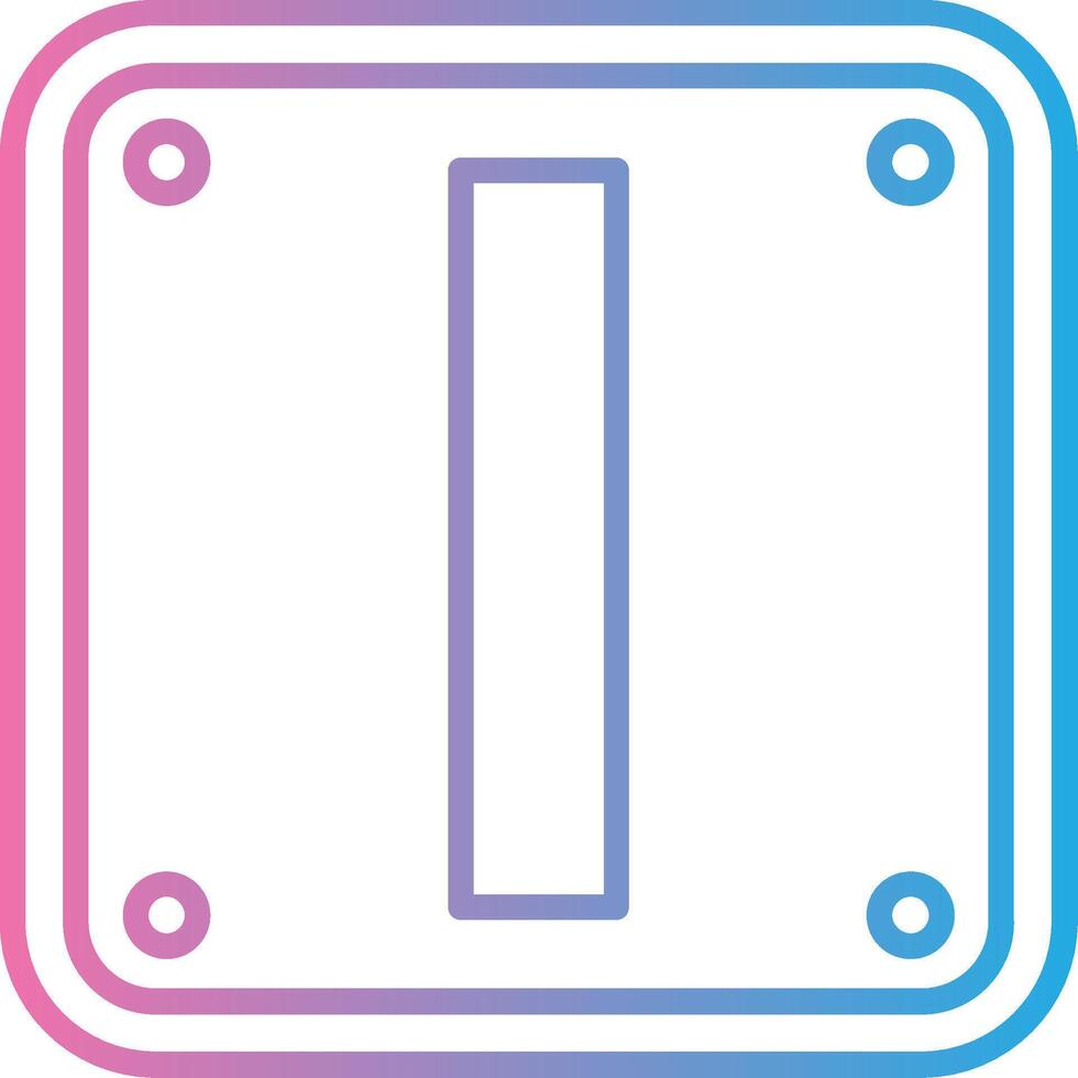 Letter I Pixel Style Badge vector