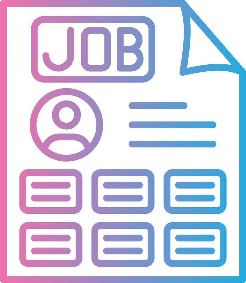 Job Flat Symbol vector