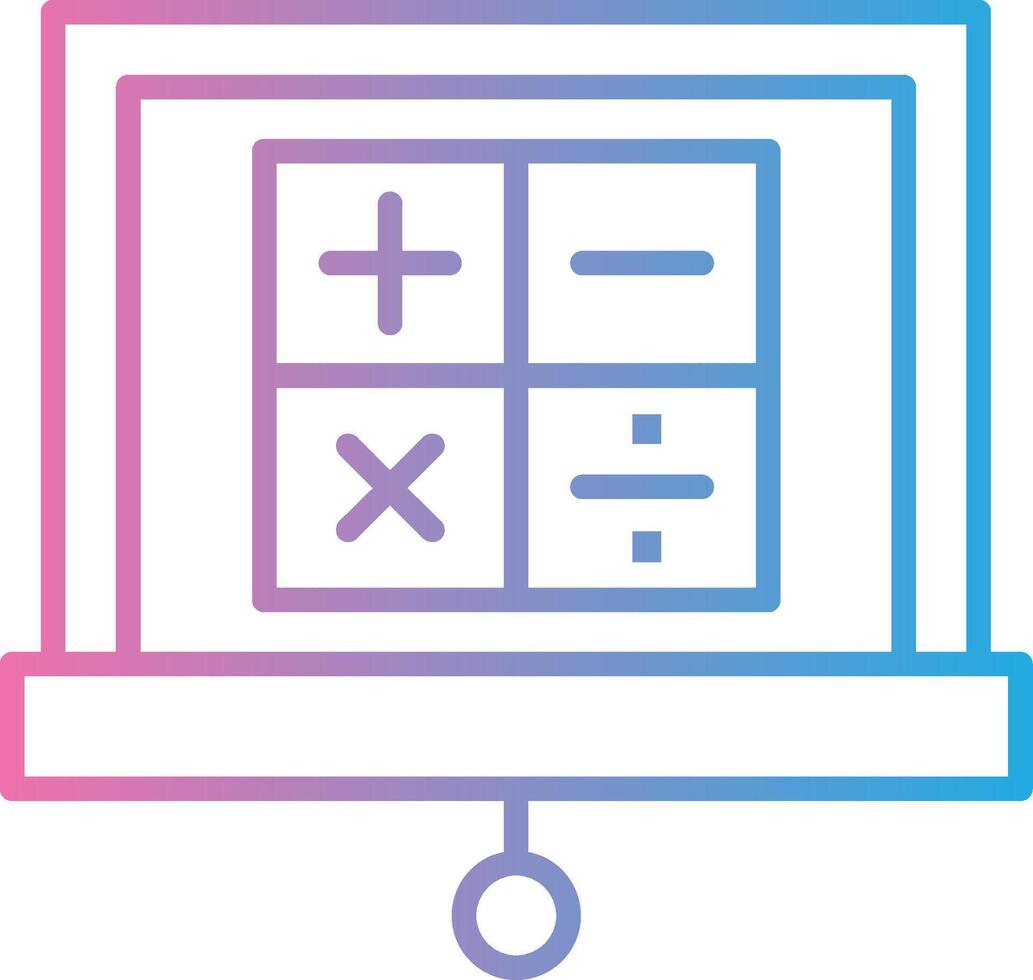 Maths Mobile App Illustration vector
