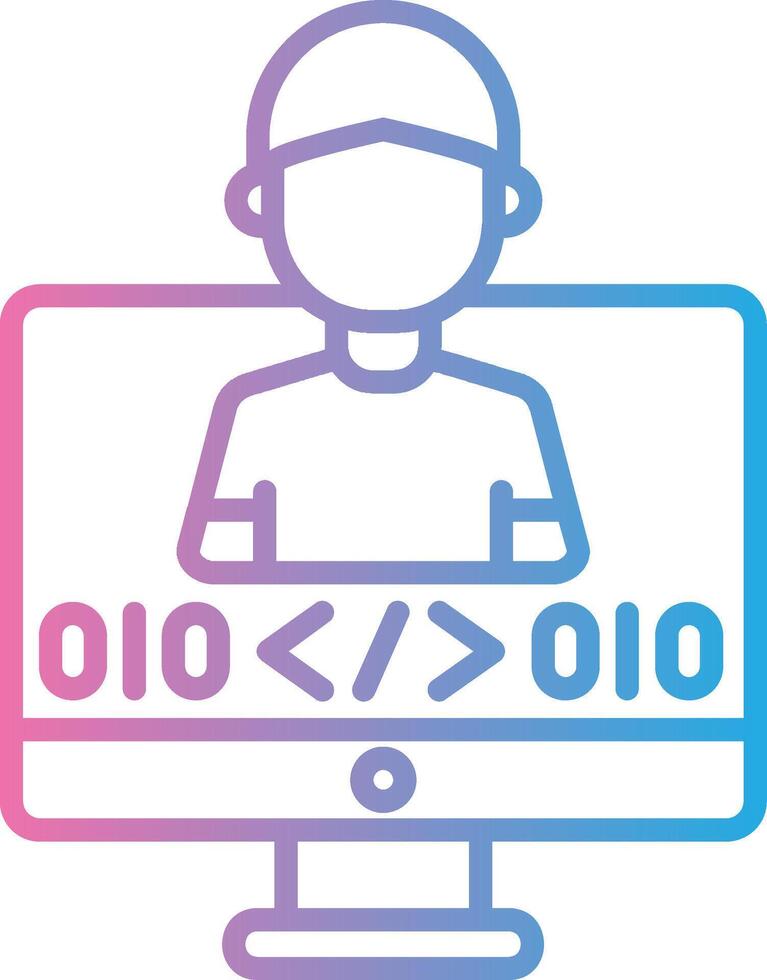 Programmer Abstract UI Visual vector