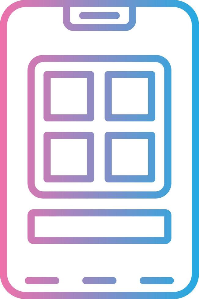 Smartphone Responsive App Shape vector
