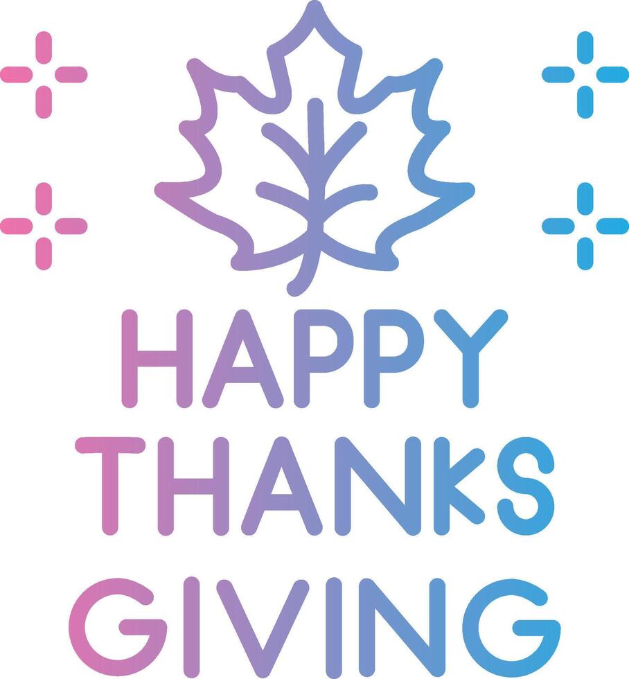 Thanksgiving Web Based Design Element vector