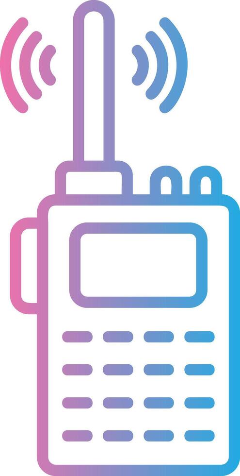 Walkie Talkie Hand Drawn Sketch Symbol vector