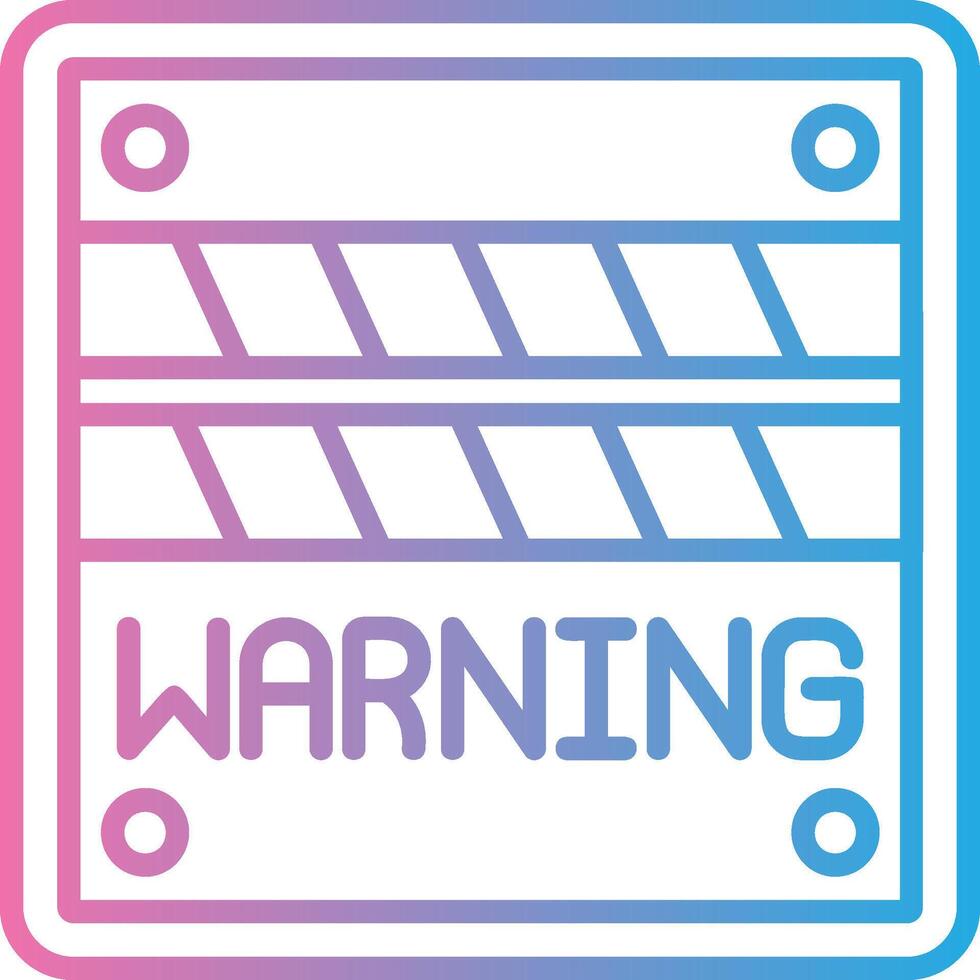 Warning Minimal Art Object vector