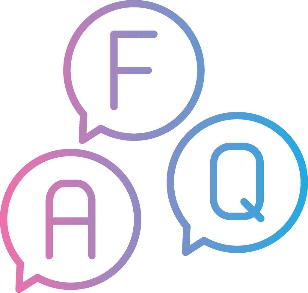 Faq App Focused Design vector