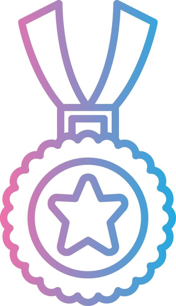 Medal Solid Fill Symbol vector