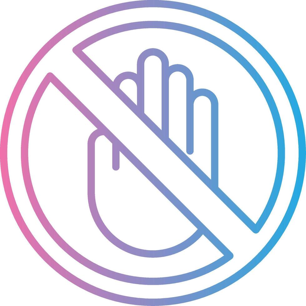 No Entry Vivid App Element vector