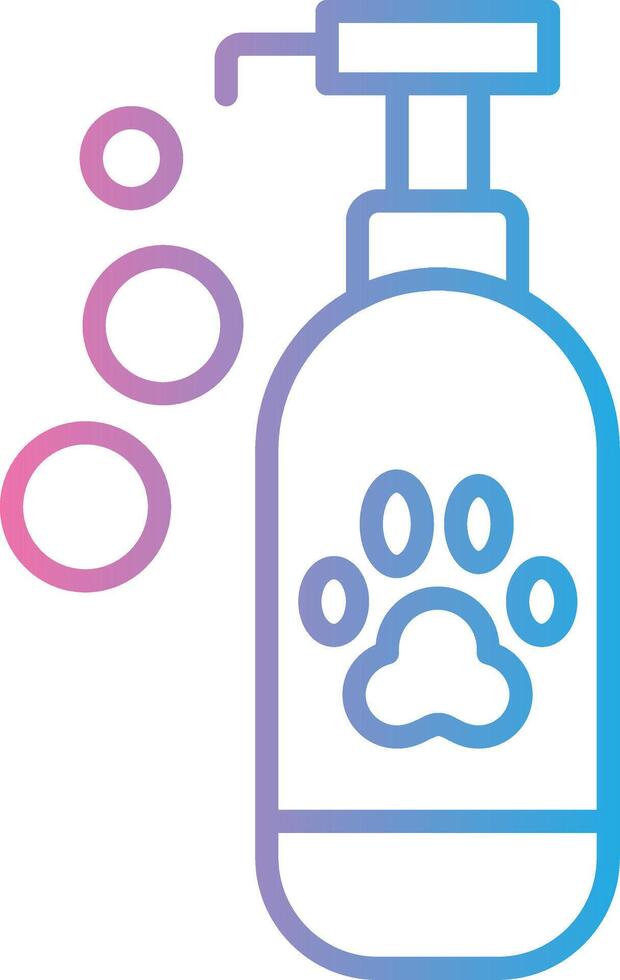 Pet Shampoo Geometric Style Badge vector