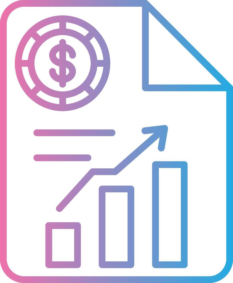 Report Gradient Themed Symbol vector