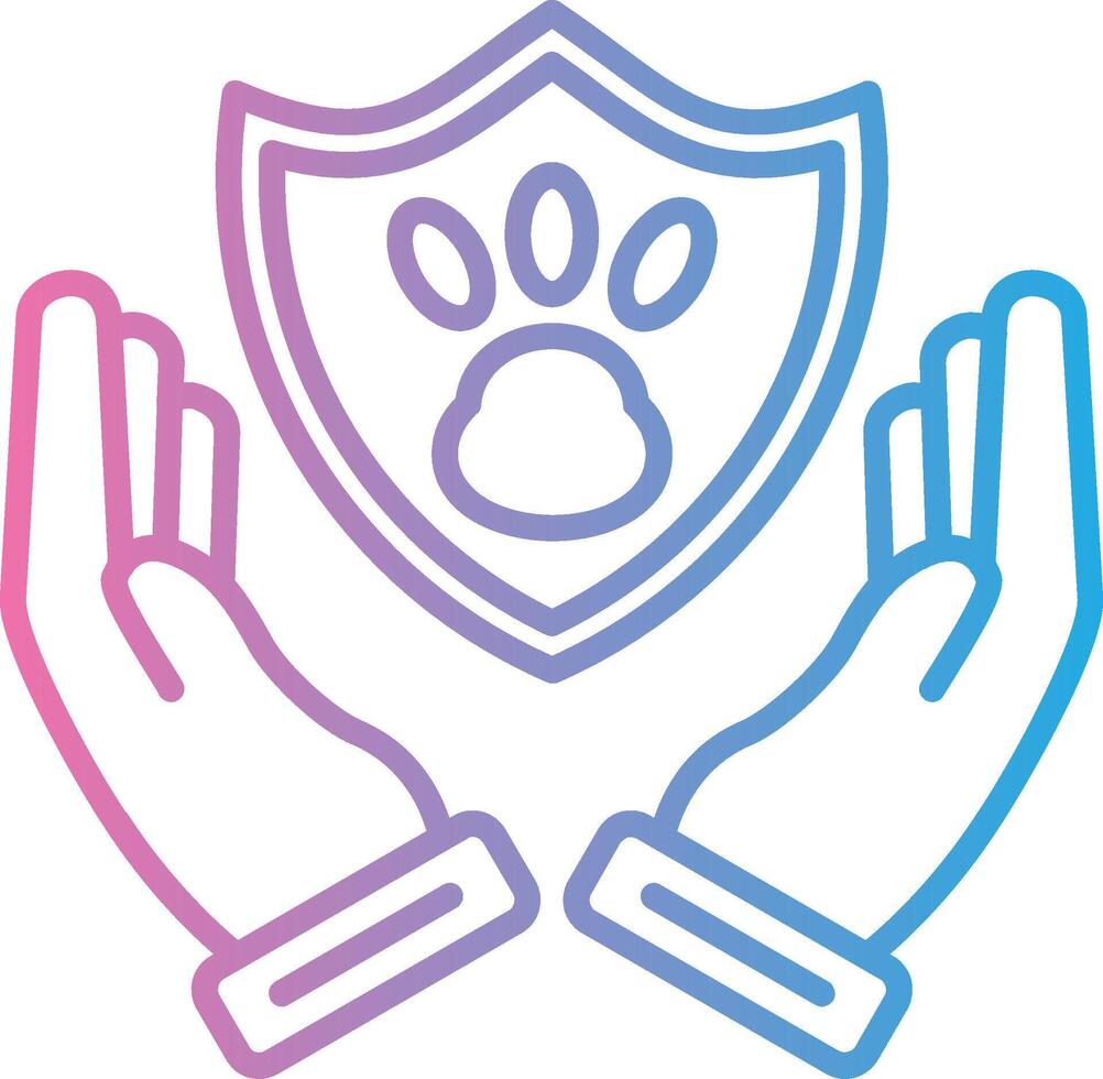 Save Animals Flat Symbol vector