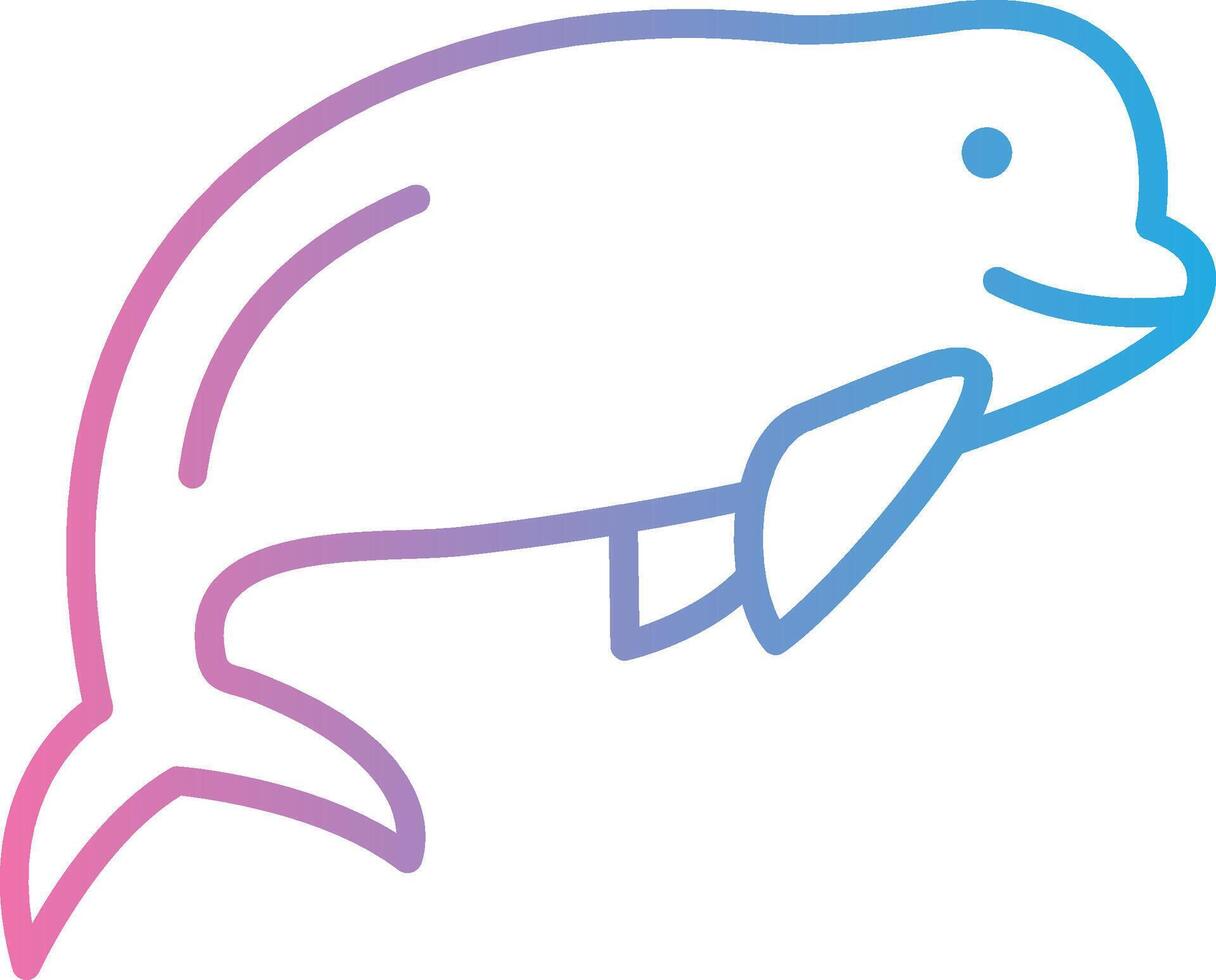 Beluga Bold Outline Badge vector