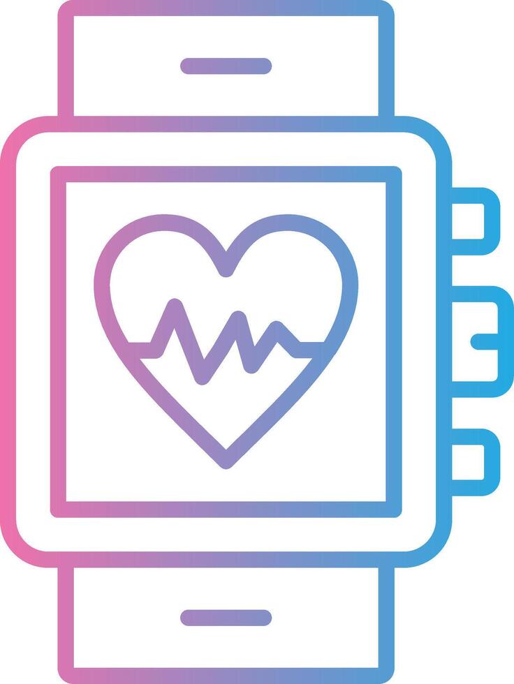 Heart Rate Vibrant Visual Object vector
