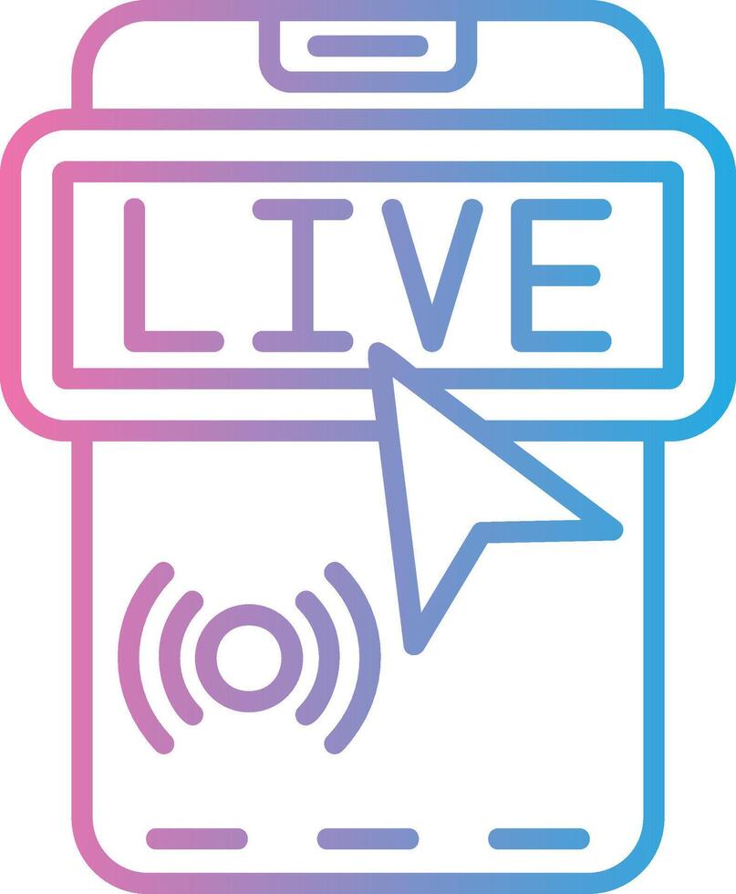 Live App Based UI Graphic vector