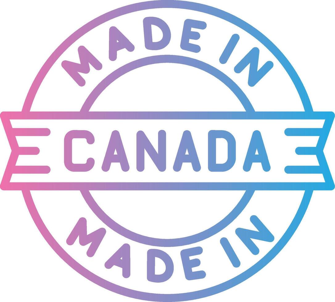 Made In Canada Flat UI Form vector