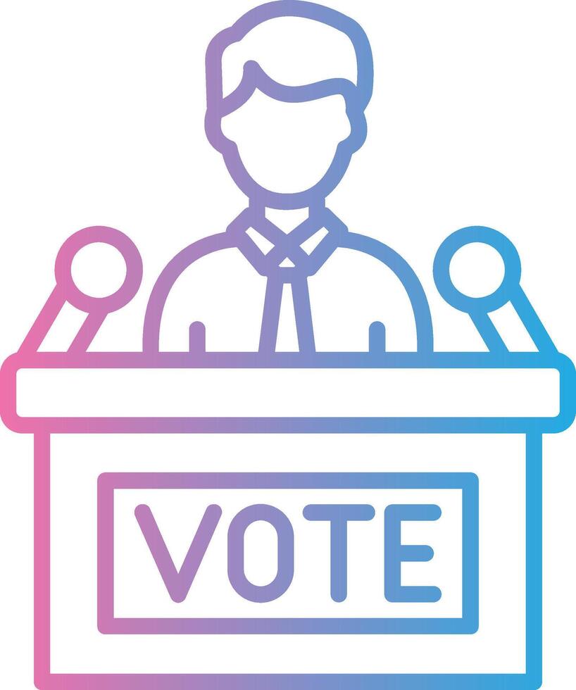 Politician Cool Tone Form vector