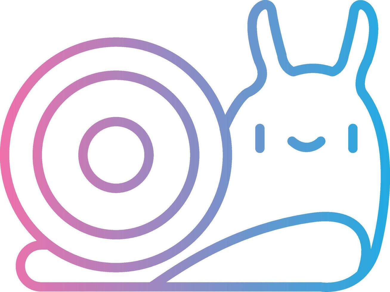 Snail Elegant Flat Illustration vector