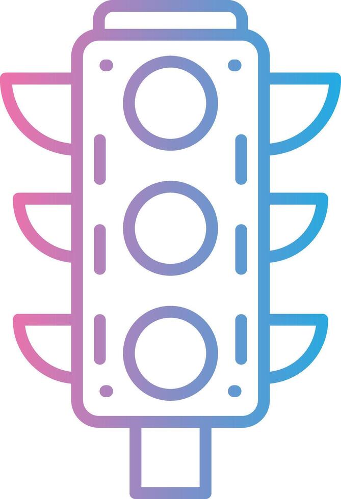 Traffic Lights Stylish UX Piece vector