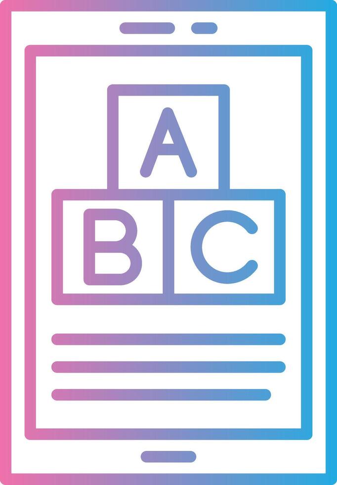 Blocks Gradient Color Form vector