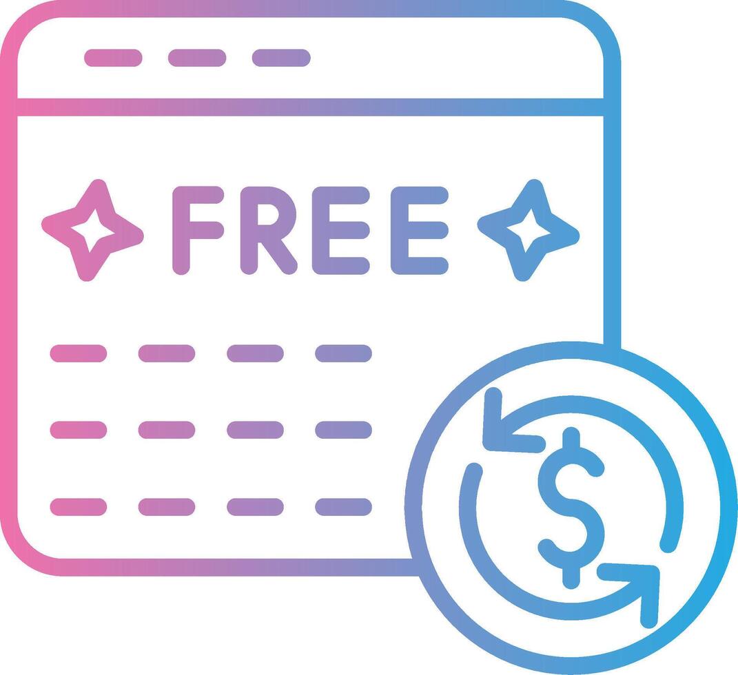Free Trial Abstract UI Visual vector