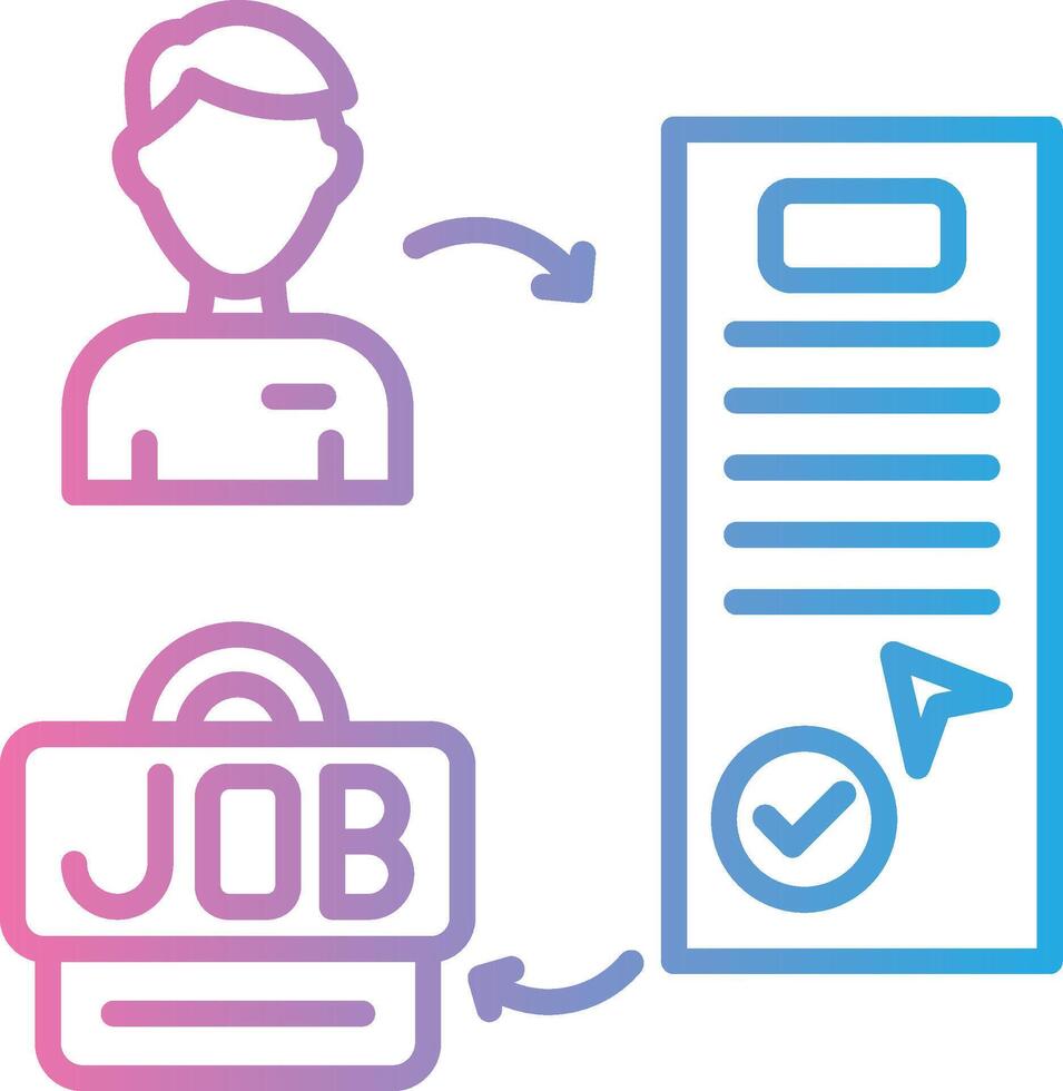 Hiring Clean UI Concept vector